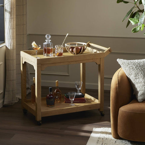 Myakka Bar Cart - Worn Oak