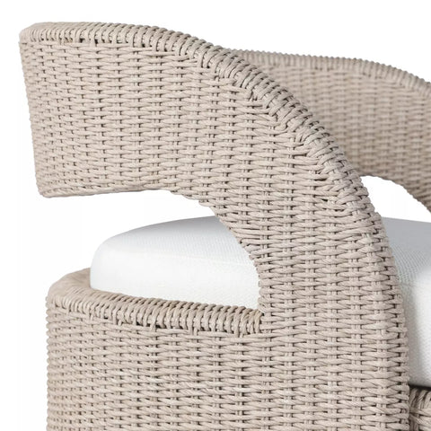 Hawkins Outdoor Swivel Chair - Vintage White