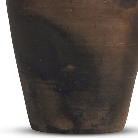 Kamari Vessel - Aged Black Terracotta