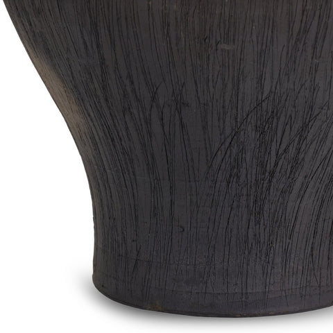 Clea Vessel - Aged Black Terracotta