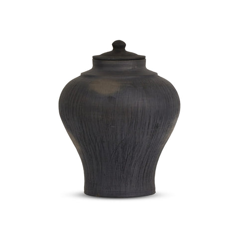 Clea Vessel - Aged Black Terracotta