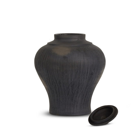 Clea Vessel - Aged Black Terracotta