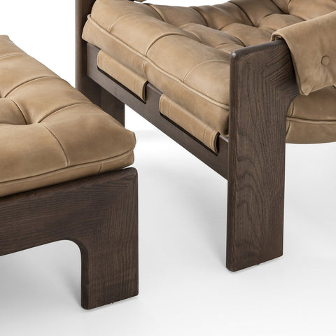 Halston Chair w/ Ottoman - Palermo Drift