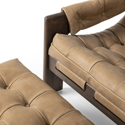 Halston Chair w/ Ottoman - Palermo Drift