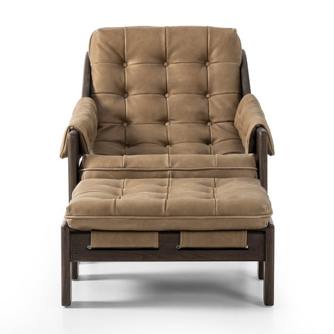 Halston Chair w/ Ottoman - Palermo Drift