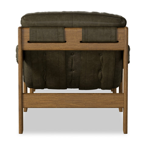 Halston Chair w/ Ottoman - Dulane Moss