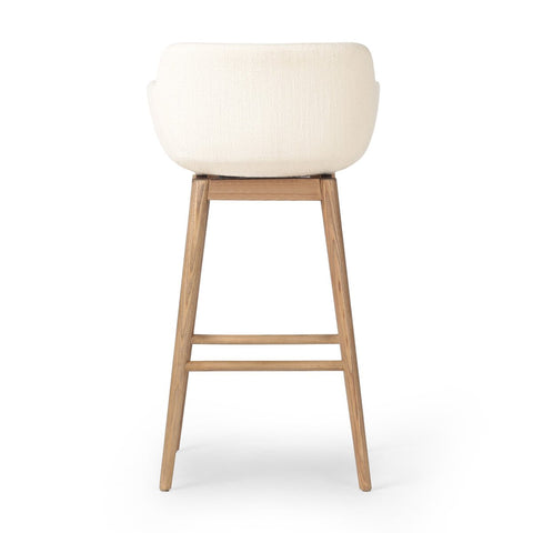 Hannah Swivel Bar Stool - Kerbey Ivory