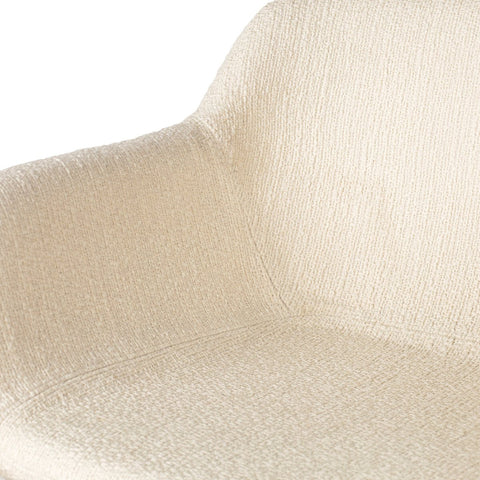 Hannah Swivel Bar Stool - Kerbey Ivory