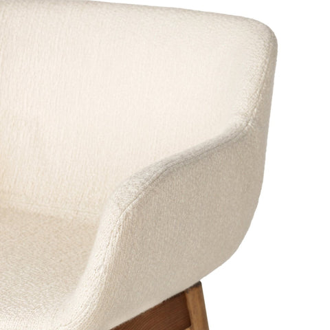 Hannah Swivel Bar Stool - Kerbey Ivory