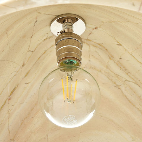 Concetta Pendant - Ecru Marble Solid
