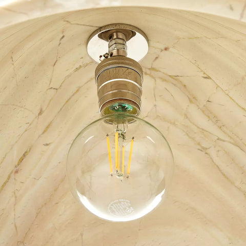 Concetta Pendant - Ecru Marble Solid