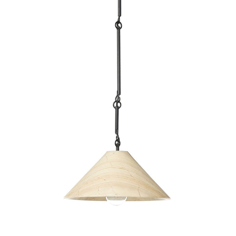 Concetta Pendant - Ecru Marble Solid