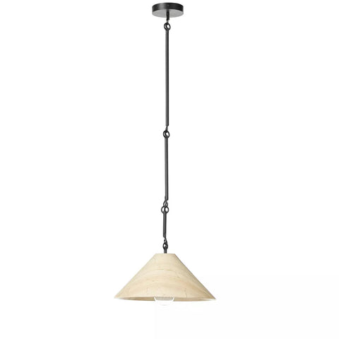 Concetta Pendant - Ecru Marble Solid