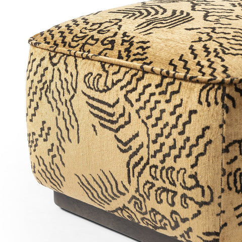 Sinclair Square Ottoman 21" - Balkan Ochre