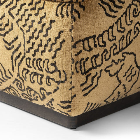 Sinclair Square Ottoman 21" - Balkan Ochre