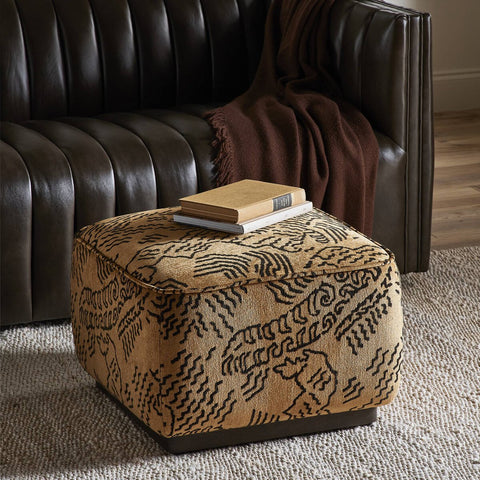 Sinclair Square Ottoman 21" - Balkan Ochre