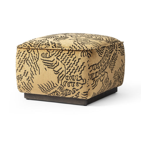 Sinclair Square Ottoman 21" - Balkan Ochre