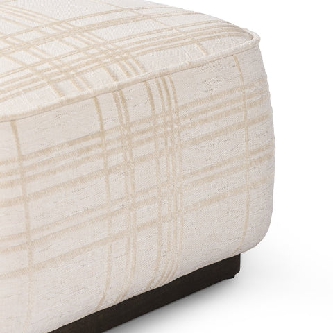 Sinclair Square Ottoman 21" - Sheffield Ivory