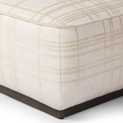 Sinclair Square Ottoman 21" - Sheffield Ivory