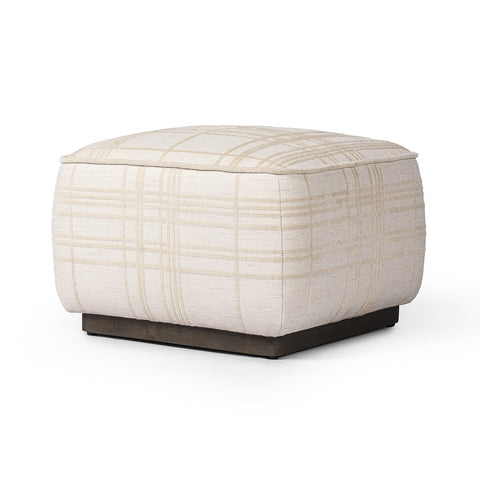 Sinclair Square Ottoman 21" - Sheffield Ivory