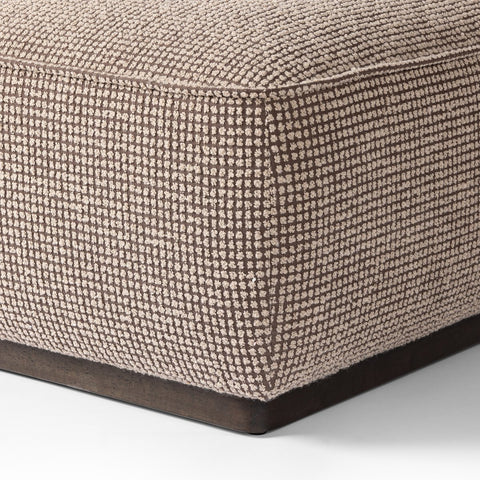 Sinclair Square Ottoman 36" - Barrow Taupe