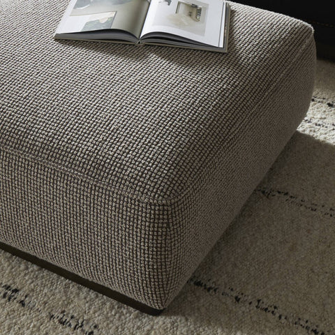 Sinclair Square Ottoman 36" - Barrow Taupe