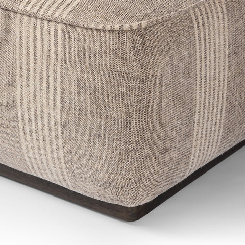 Sinclair Square Ottoman 36" - Manchester Flint