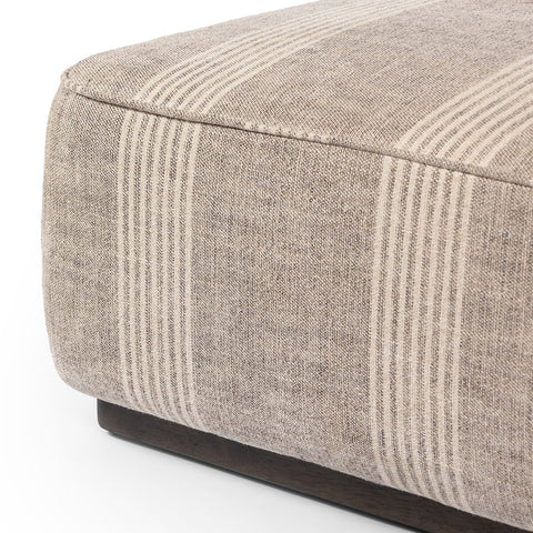 Sinclair Square Ottoman 36" - Manchester Flint