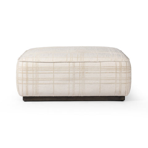 Sinclair Square Ottoman 36" - Sheffield Ivory