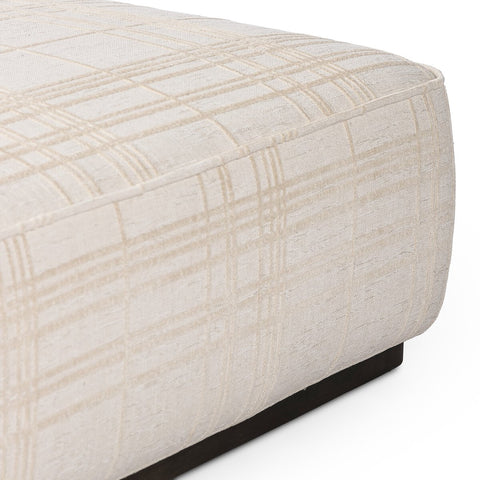 Sinclair Square Ottoman 36" - Sheffield Ivory