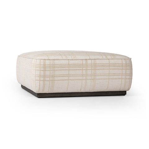 Sinclair Square Ottoman 36" - Sheffield Ivory