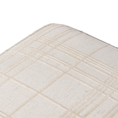 Sinclair Square Ottoman 36" - Sheffield Ivory