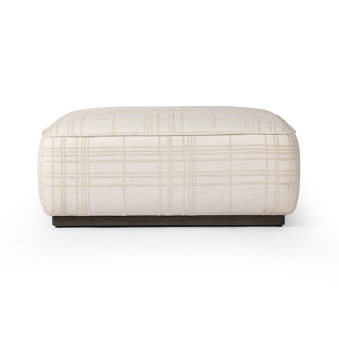 Sinclair Square Ottoman 36" - Sheffield Ivory