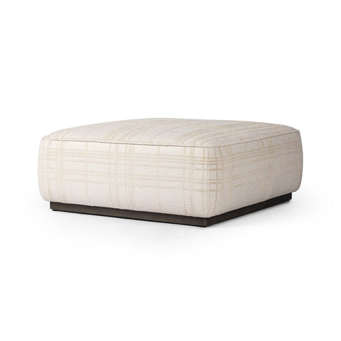 Sinclair Square Ottoman 36" - Sheffield Ivory