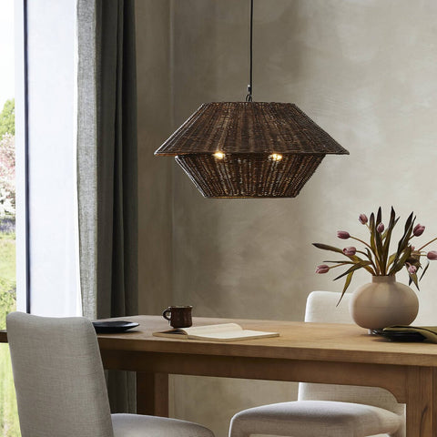 Mccarthy Pendant - Brown Rattan