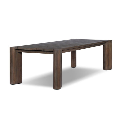 Soho Outdoor Dining Table - Stained Saddle Brow - 106"
