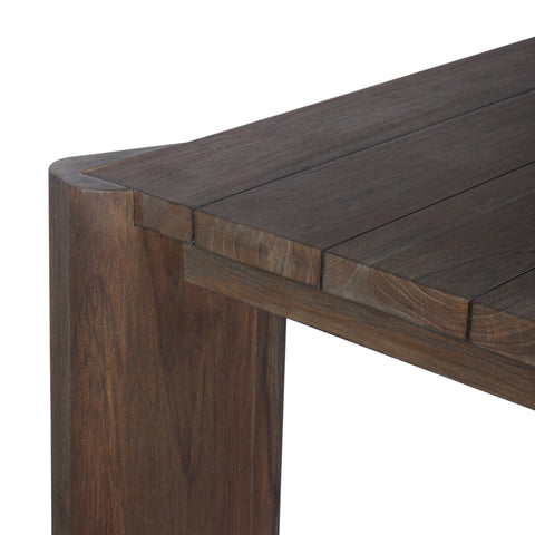 Soho Outdoor Dining Table - Stained Saddle Brow - 106"