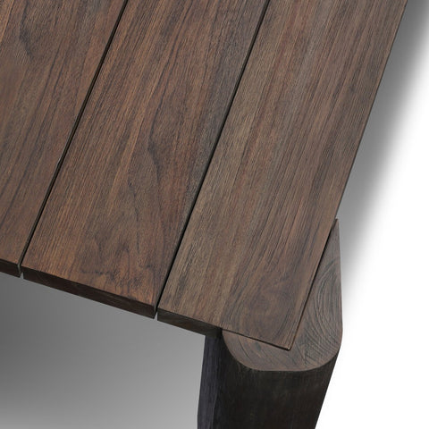 Soho Outdoor Dining Table - Stained Saddle Brow - 106"
