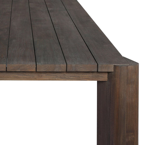 Soho Outdoor Dining Table - Stained Saddle Brow - 106"