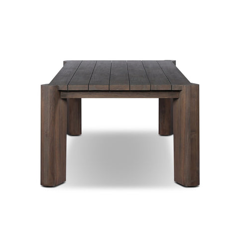 Soho Outdoor Dining Table - Stained Saddle Brow - 106"
