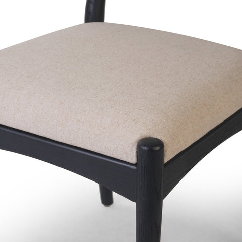 Haddon Dining Chair - Black Rush