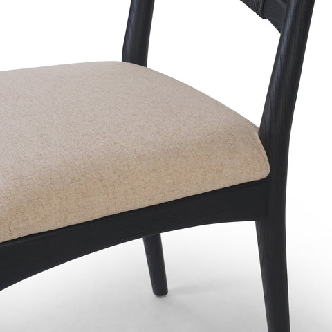 Haddon Dining Chair - Black Rush