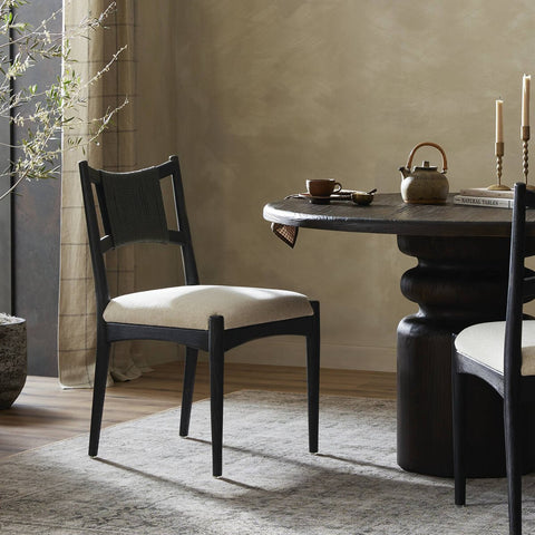 Haddon Dining Chair - Black Rush