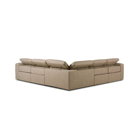 Radley Power Recliner 5Pc Sectional - Crypton Nomad Taupe