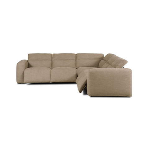 Radley Power Recliner 5Pc Sectional - Crypton Nomad Taupe