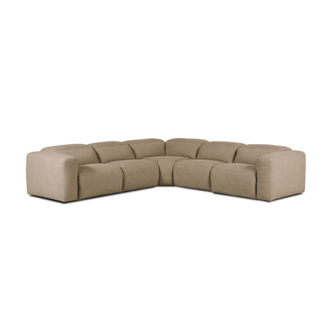 Radley Power Recliner 5Pc Sectional - Crypton Nomad Taupe