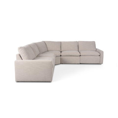 Tillery Power Recliner 5Pc Sectional - Laken Stone