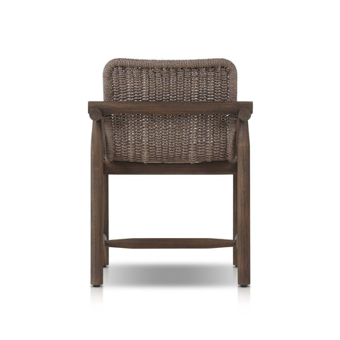 Dume Outdoor Dining Armchair - Dark Textured Woven