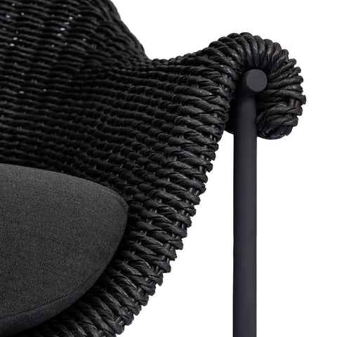 Suerte Outdoor Chair - Faux Black Hyacinth
