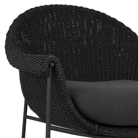 Suerte Outdoor Chair - Faux Black Hyacinth